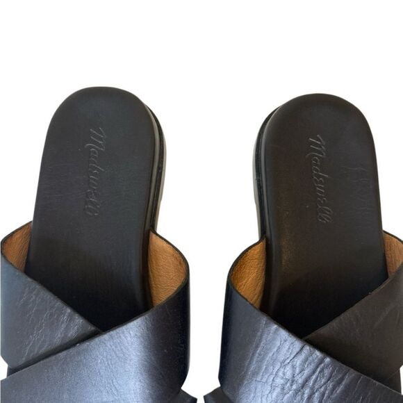 MADEWELL Black Crisscross Slide Sandals - Picture 8 of 10
